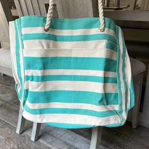 Striped Beach Tote